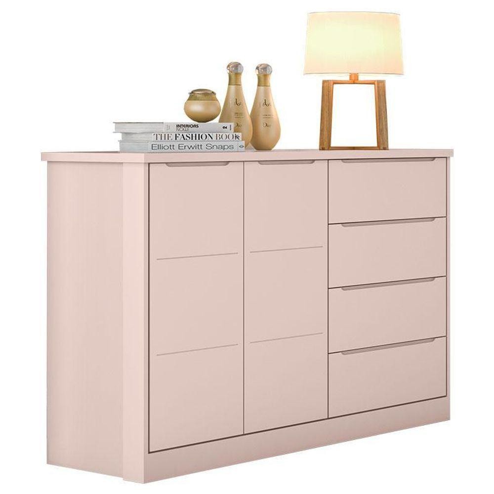 Cômoda Infantil Blenda Rosa Acetinado - Phoenix Baby em Oferta na Shopee