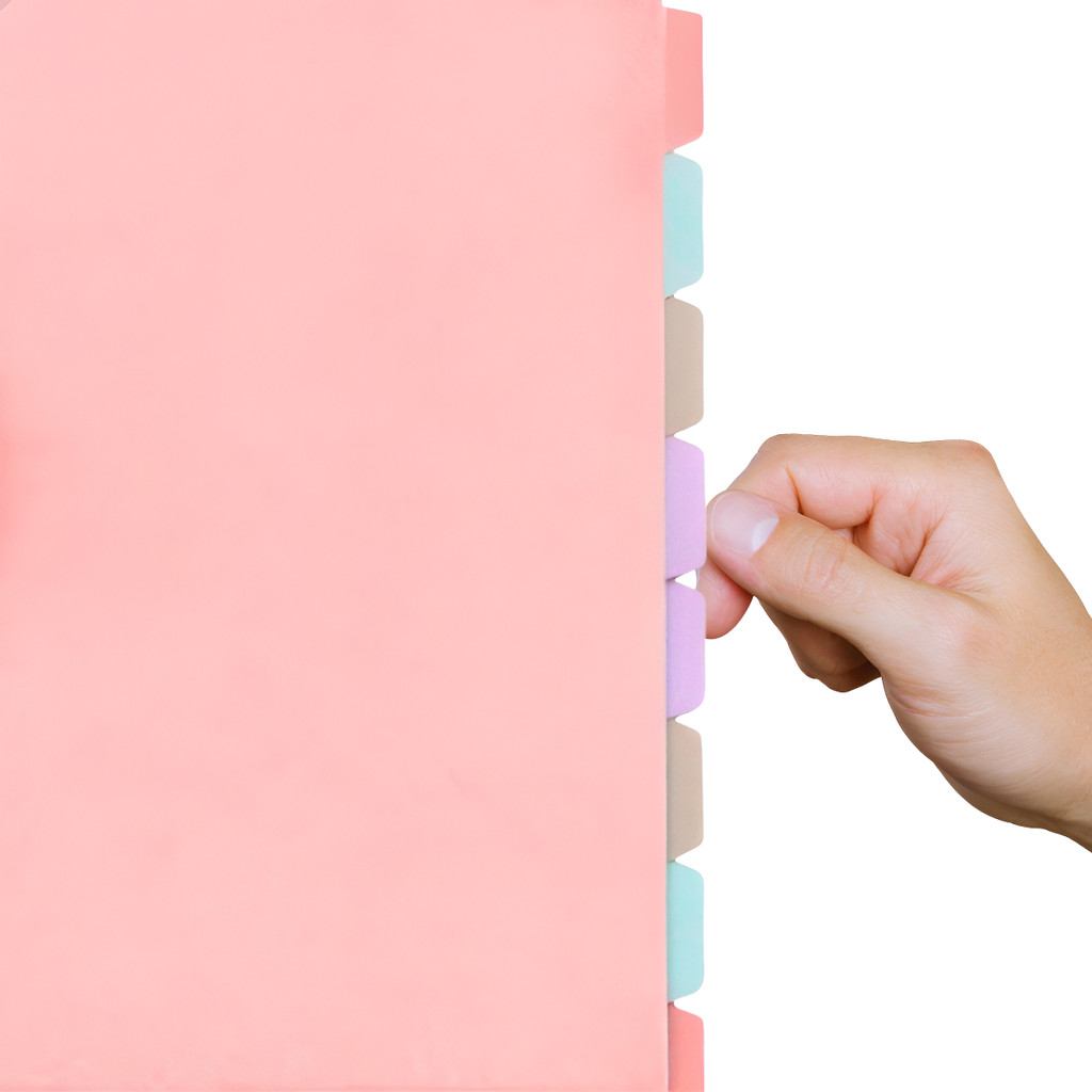 4/8 Divisórias Coloridas Caderno Inteligente A4/B5/A5 Universitário em Oferta na Shopee