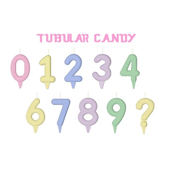 Vela De Aniversário Tubular Magic Candy Lilás - Artimagem