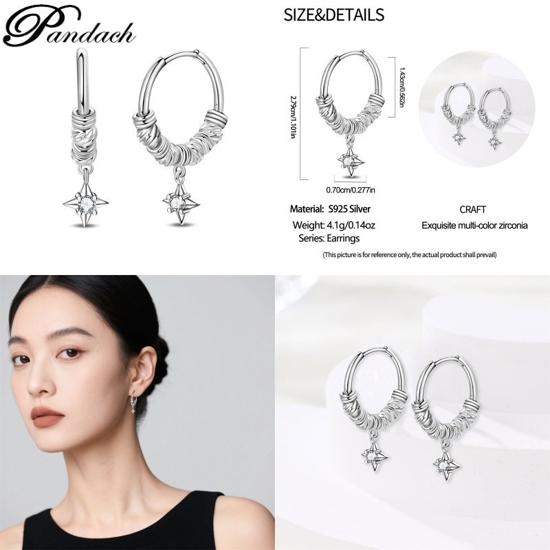 Mulheres brincos moda ins estilo brincos 100% s925 prata esterlina adequado para presentes de aniversário femininos