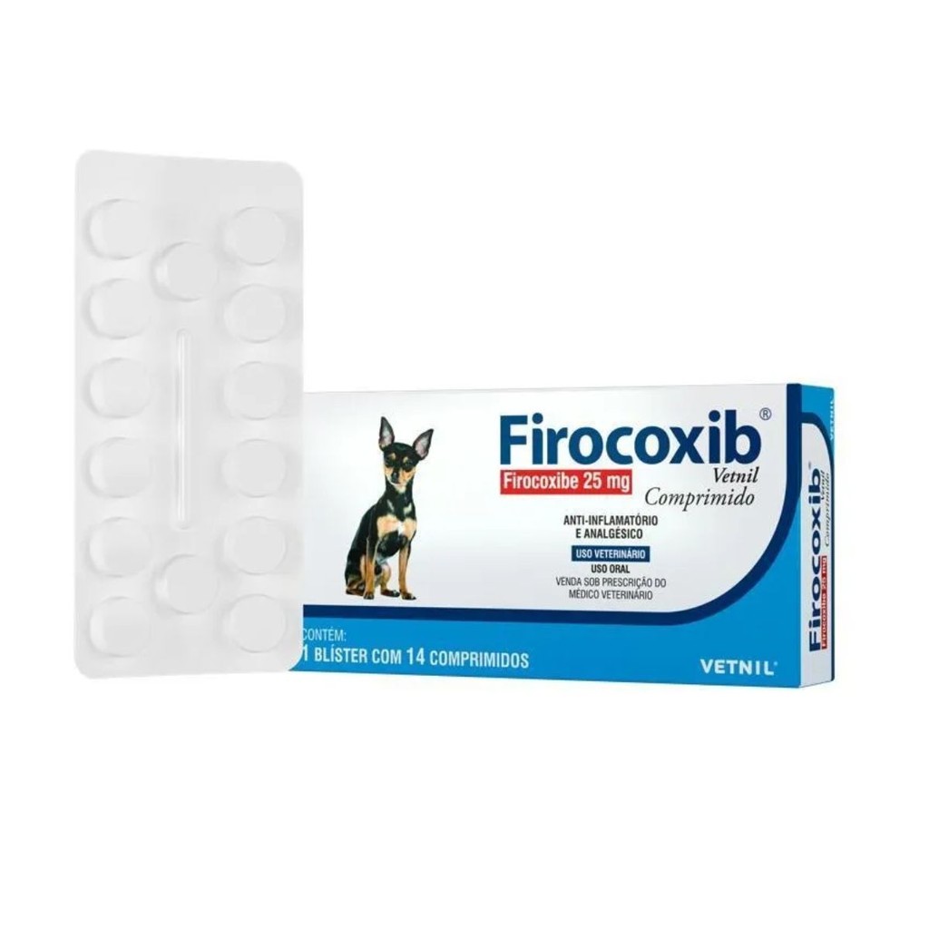 Firocoxib 25mg 14 comprimidos Para Cães - Vetnil em Oferta na Shopee