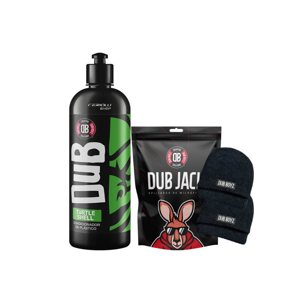 Kit Restaura Plástico Turtle Shell E Par Luva Dub Boyz