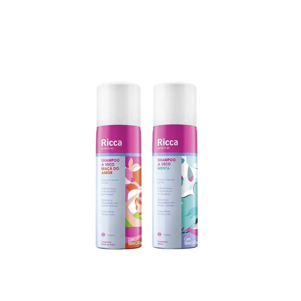 Kit Mini Shampoo A Seco Rica Cuidado Prático P/ Seus Cabelos em Oferta na Shopee