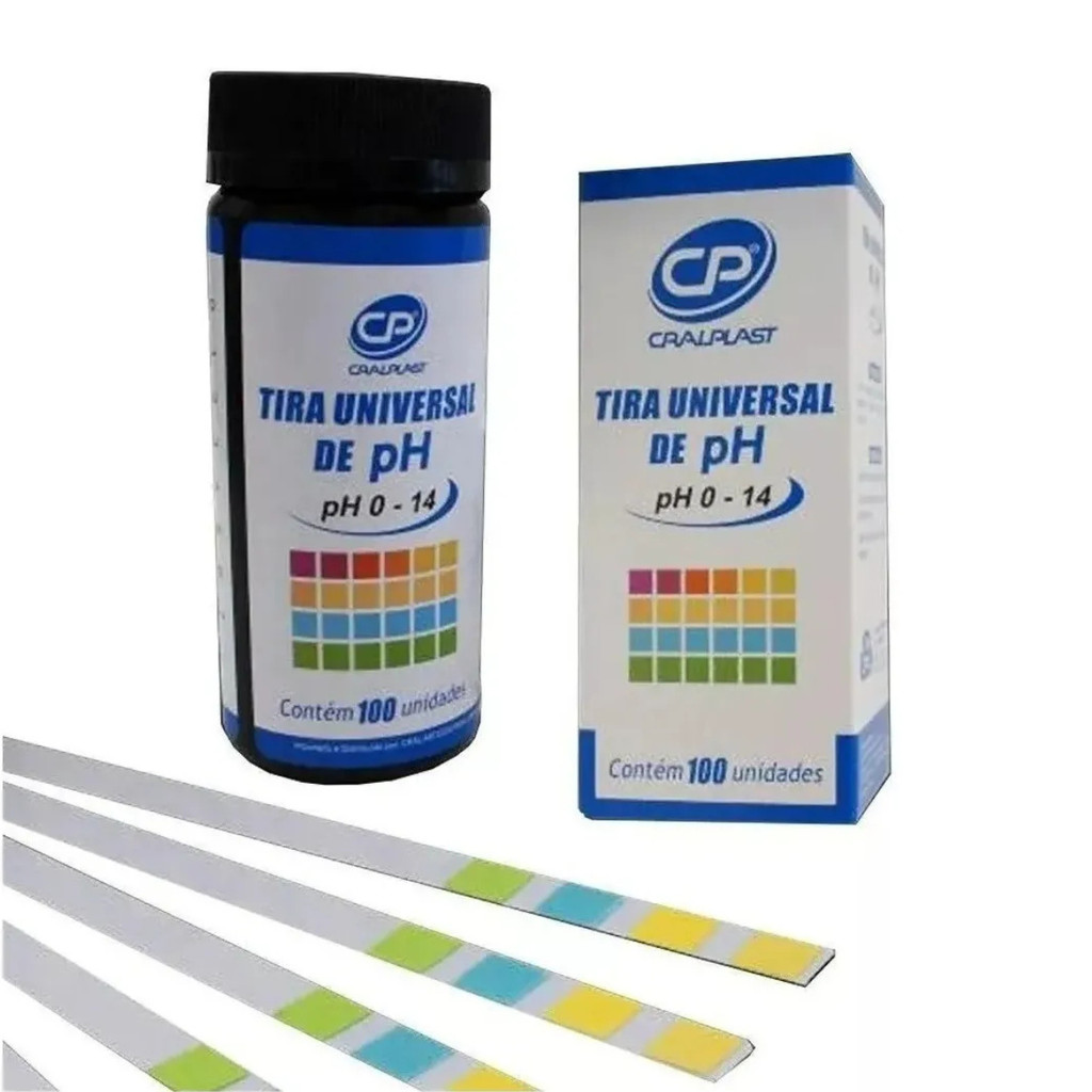 Tira Universal Papel Indicador de PH 0-14 Caixa C/100 Cral