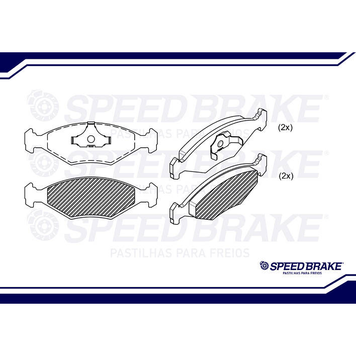 Pastilha Freio Parati G1 G2 G3 G4 1994 Até 2009 Original Seed Brake