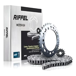 Kit QuiteTração Relação Transmissão Cb Twister 250 2016 À 2022 Com Retentor Original Riffel