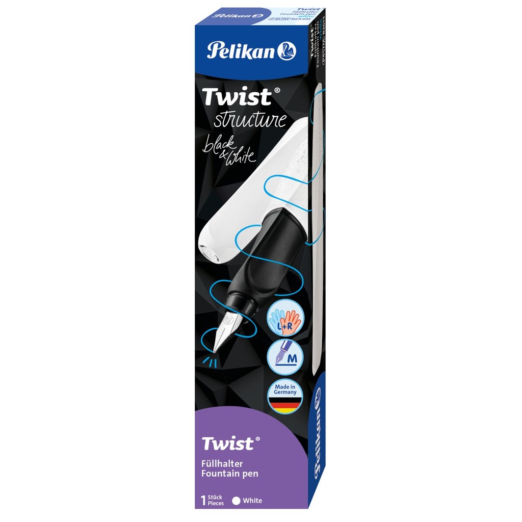 CANETA TINTEIRO PELIKAN TWIST STRUCTURE WHITE 824620