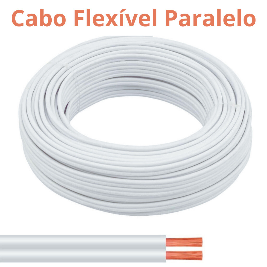 Fio Paralelo Flexivel 1mm, 1 5mm, 2 5mm Rolos Com 5/10/15 Metros