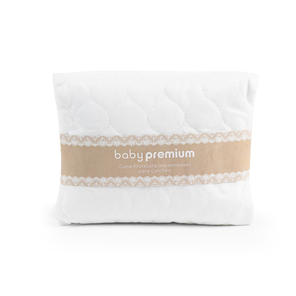 Protetor Impermeável Colchão Berço Americano 70x130x13 Branco Matelado Bebê Conforto e Segurança