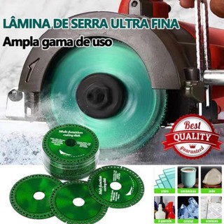 【Kit 5】6 Em 1 Disco De Corte Com Diamante Lâmina De Serra Multifuncional 100mm Ultra Fi…