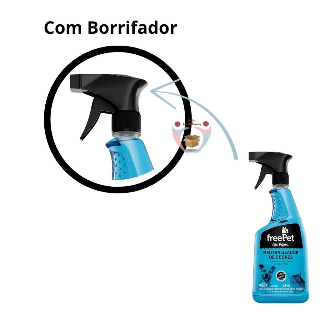 Detalhes do Freepet Neutralizador de Odores Start 500ml – FreePet Elimine maus odores Cães e Gatos Elimina Odores De Urina Xixi