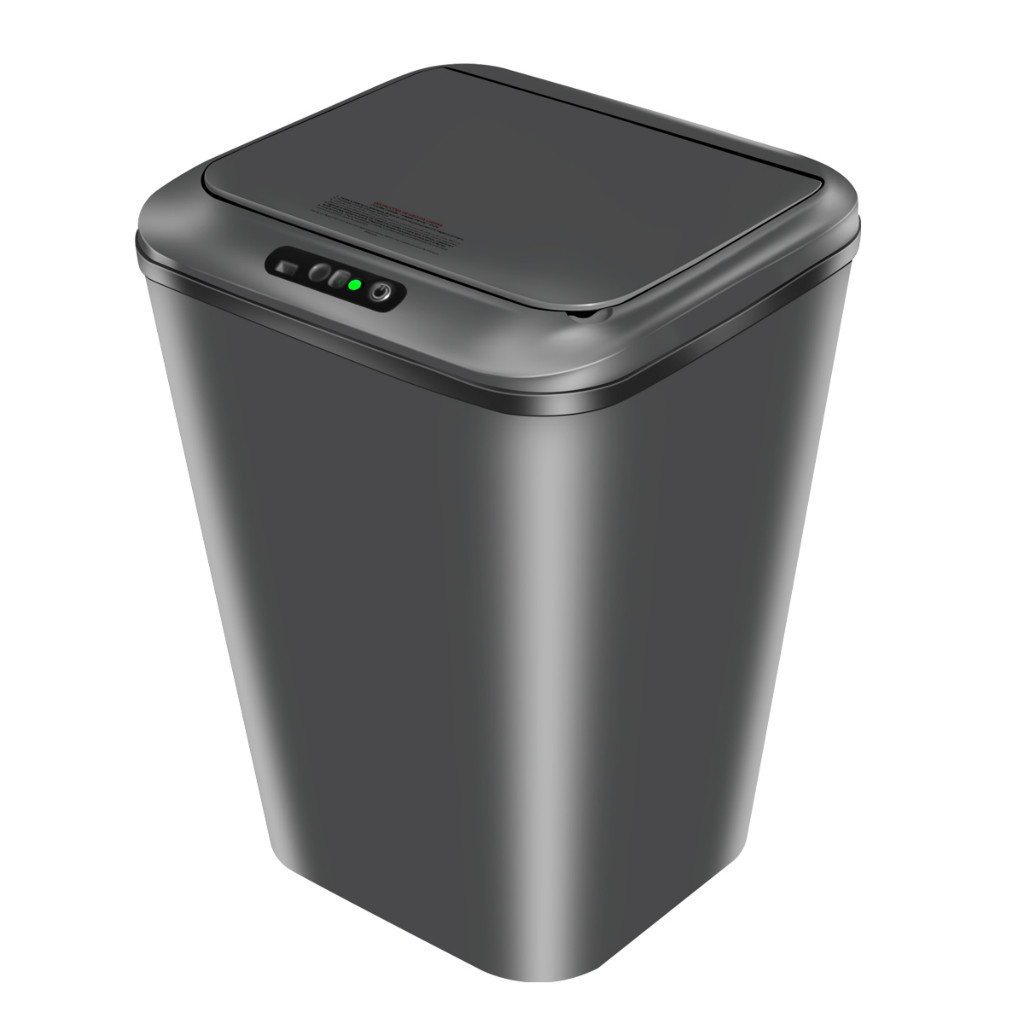 Lixeira com Sensor Automático Inteligente Abre Fácil em Toque Cesto Lixo Casa 16 Litros