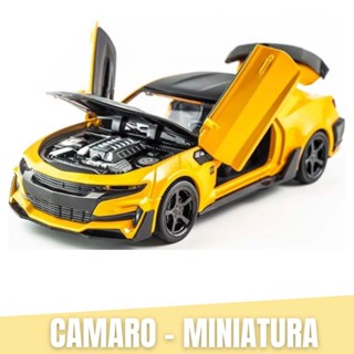 Carrinho de Ferro Camaro Coleção Miniatura  Com Portas Que Abrem e Capo de Alta Qualidade em Oferta na Shopee
