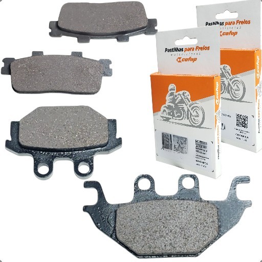 Kit Jogo Pastilhas De Freio Dianteira e Traseira Orgânica Cofap P/ Dafra Next 250 e Roadwin 250 em Oferta na Shopee