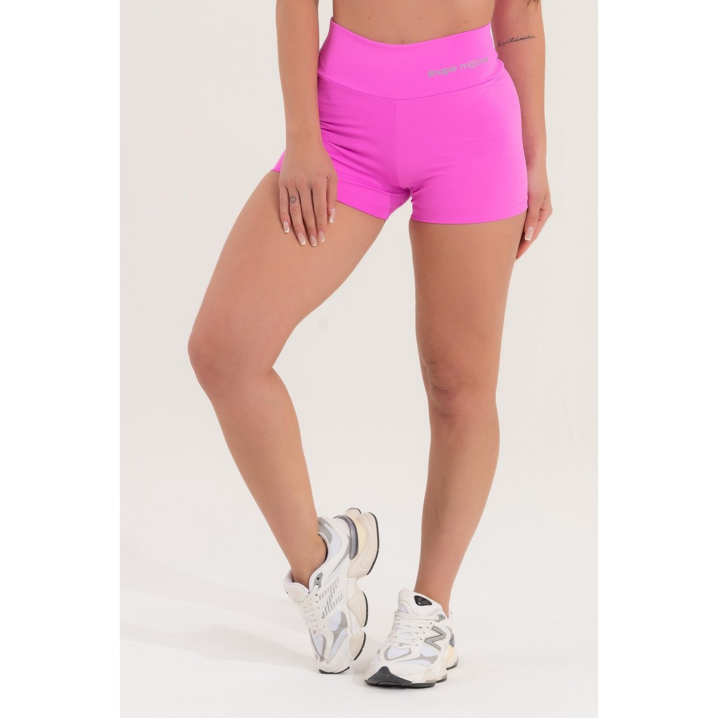 Shorts Feminino Fitness Básico Poliamida Babalu Lilac