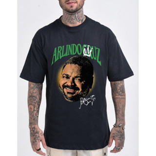 Camiseta Masculina Camisa Basica Oversized Gola Larga 100% Algodão Estampada Arlindo Cruz Samba em Oferta na Shopee