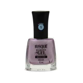 Esmalte Risqué Diamond Gel Seda Lilás Metálico 9,5ml em Oferta na Shopee