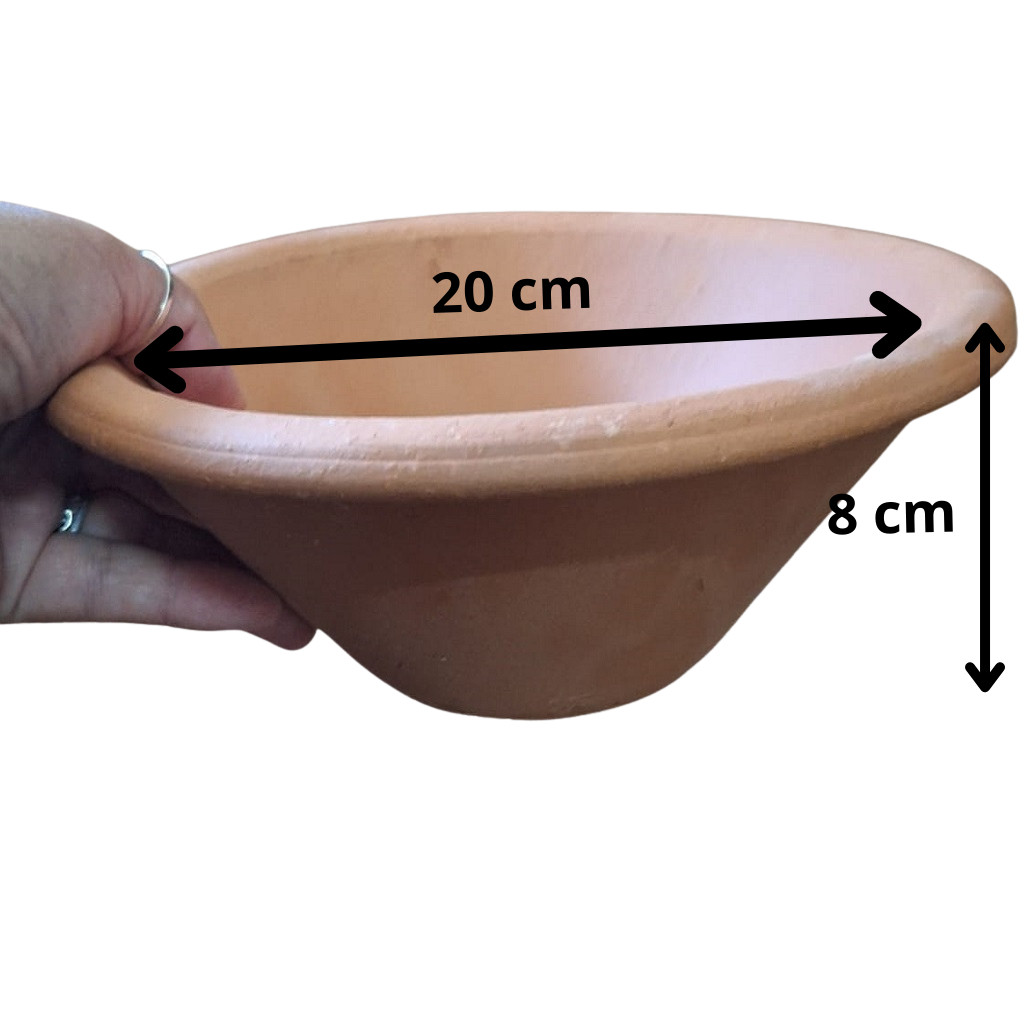 Alguidar De Barro Cru N°00 20cm Oferenda Umbanda Candomblé em Oferta na Shopee