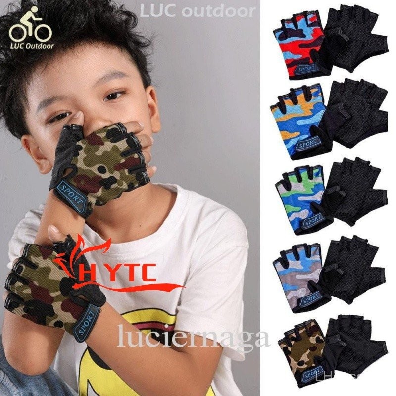 Luva elástica infantil de LUC/antiderrapante/respirável para ciclismo/bicicleta em Oferta na Shopee