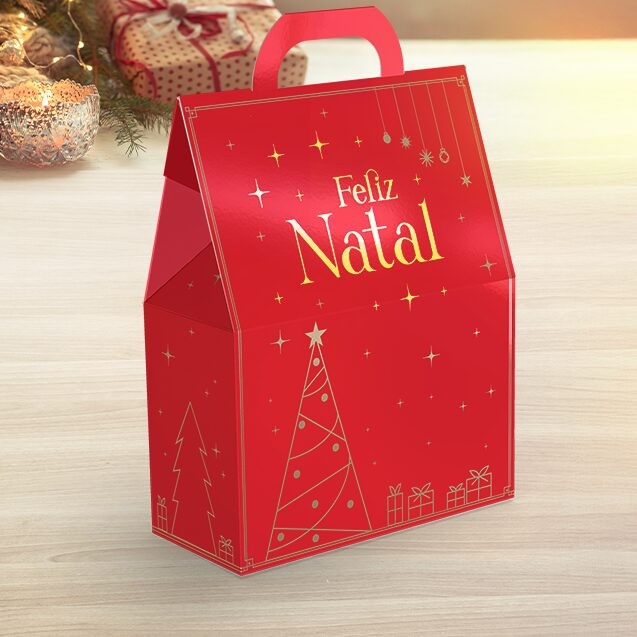 10 MALETA PRESENTE DE NATAL 19X8X24 5698 HOT STAMPING (NATAL 2025 IDEIA) (CHOCO)