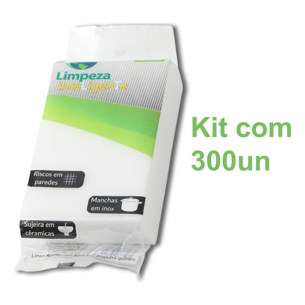 Esponjas Mágica Bucha Melamina Tira Mancha Limpa Tudo-300 Un