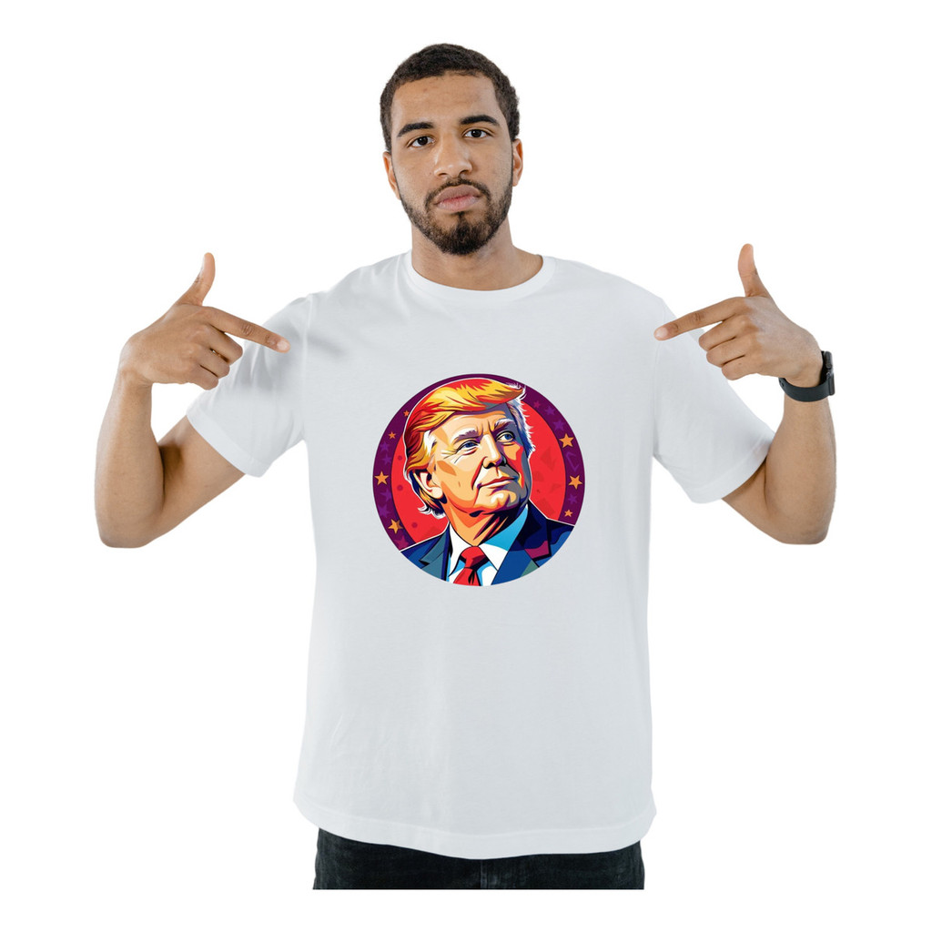Camisa Camiseta Donald Trump 2025 100% Poliéster Academia Caminhada