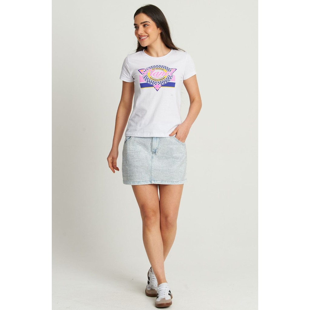 Detalhes do Camiseta Feminina Logo Vintage Planet Girls Branco