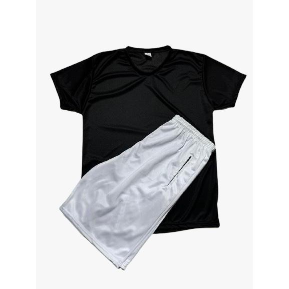 Kit Conjunto Bermuda + Camiseta Dry Fit Masculina Casual Treino Academia Esportes Exercícios Corrida