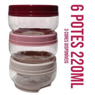 Kit 6 Potes Organizador Gire Trave 220 ml em Oferta na Shopee