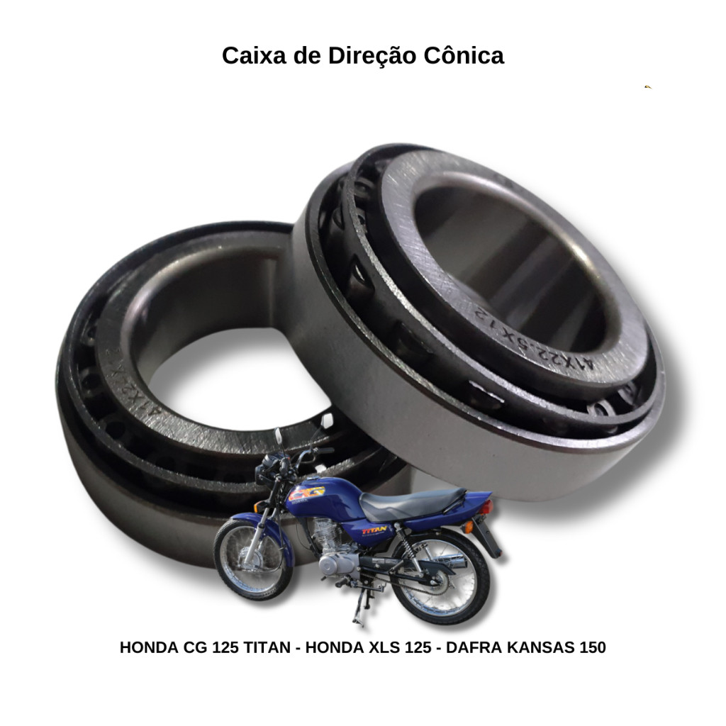 Caixa Direção Cônica Honda Titan 125 99 Dafra Kansas 150 Mirage Next Kasinski Comet