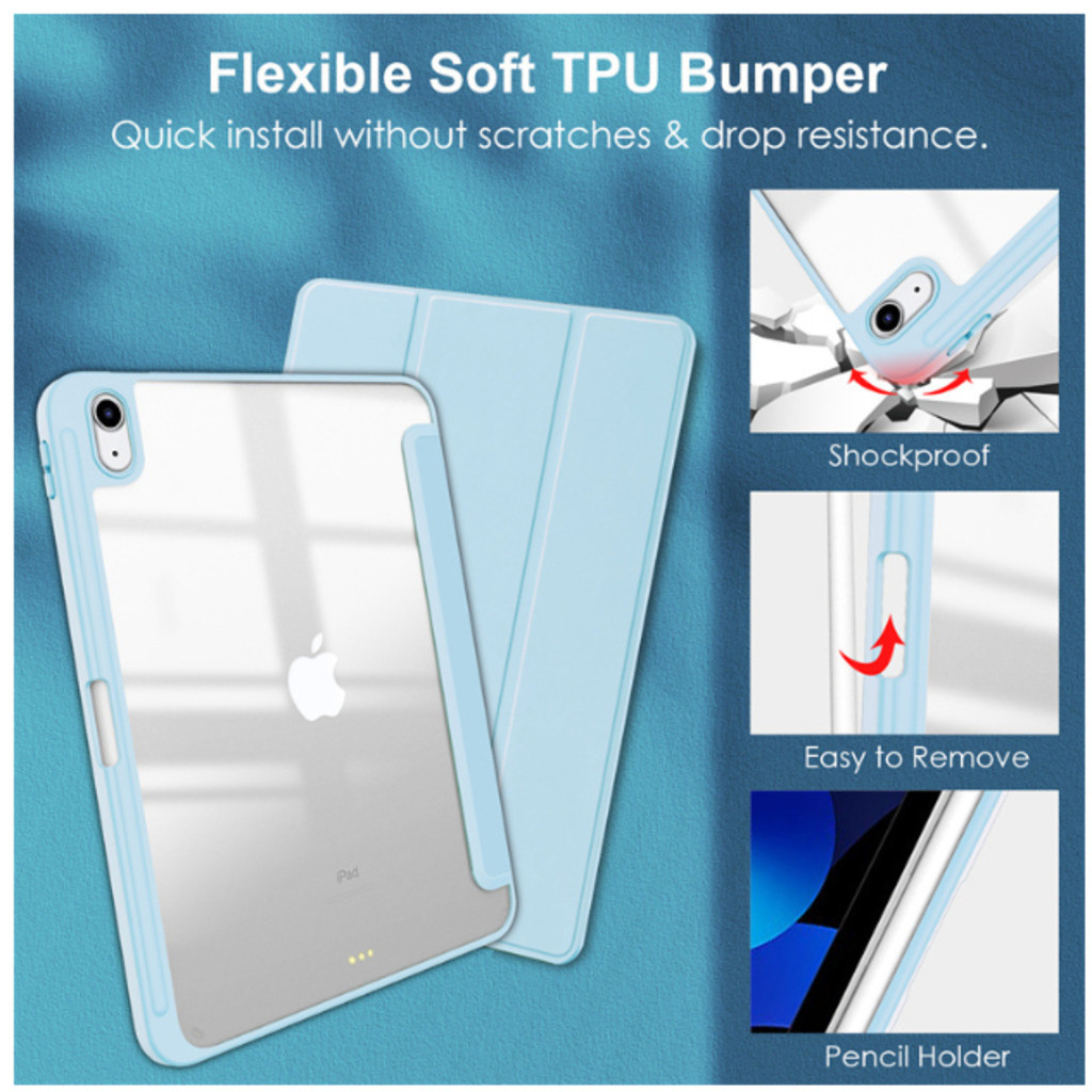 Capa Case Para Acrílico Magnética Com Suporte Caneta iPad 10ª Geração 10.9 (2022)A2757 A2777 A2696 DK store — imagem 2 de 2