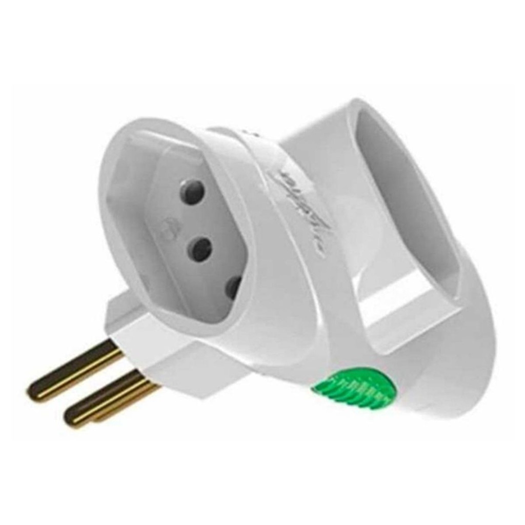 Multiplicador de Tomada Legrand - 2P+T - Adaptador T Benjamim com 3 saídas - Branco - DN1676 em Oferta na Shopee