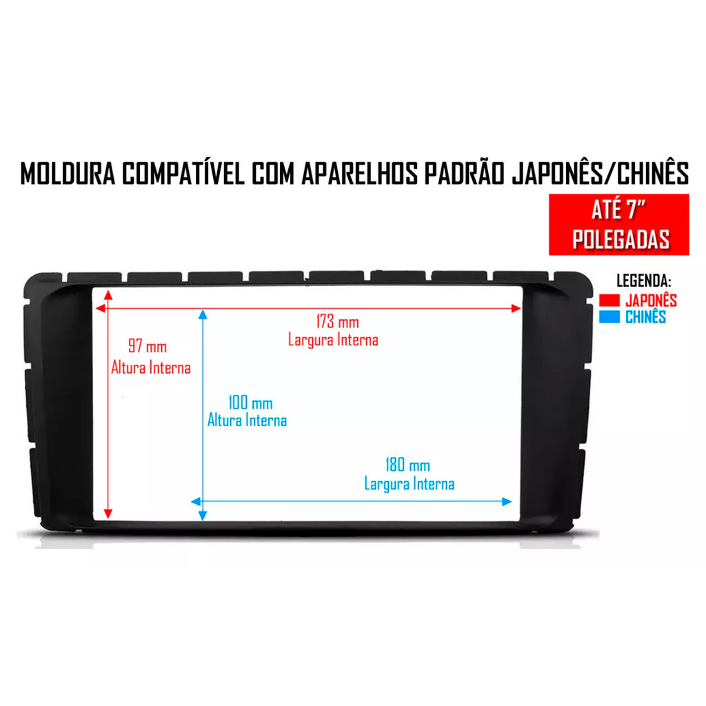 Kit Multimídia 7 Polegadas MP5/BT 2Din + Moldura Preta Hilux 2012 a 2016 - AP668 — imagem 2 de 2