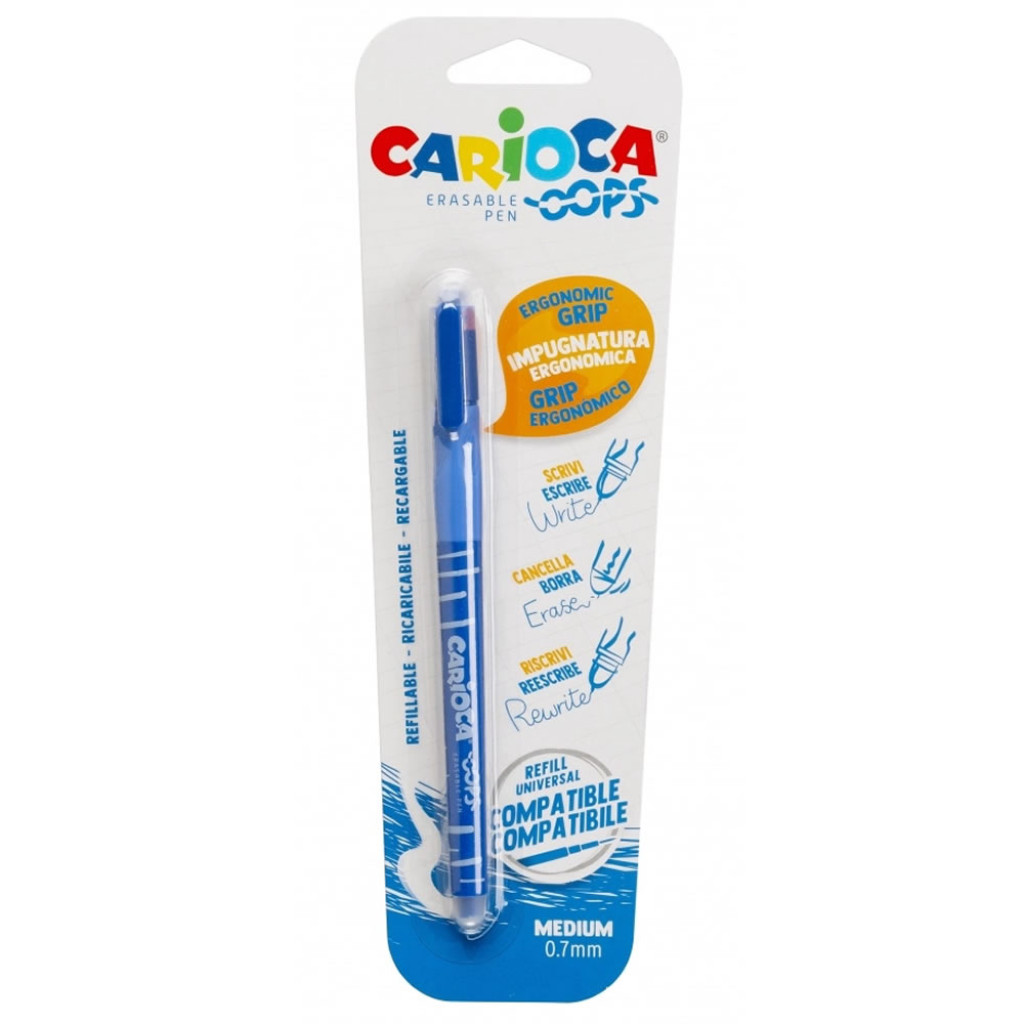 BLISTER CANETA APAGAVEL 1UN CARIOCA OOPS   9743 - Stationery