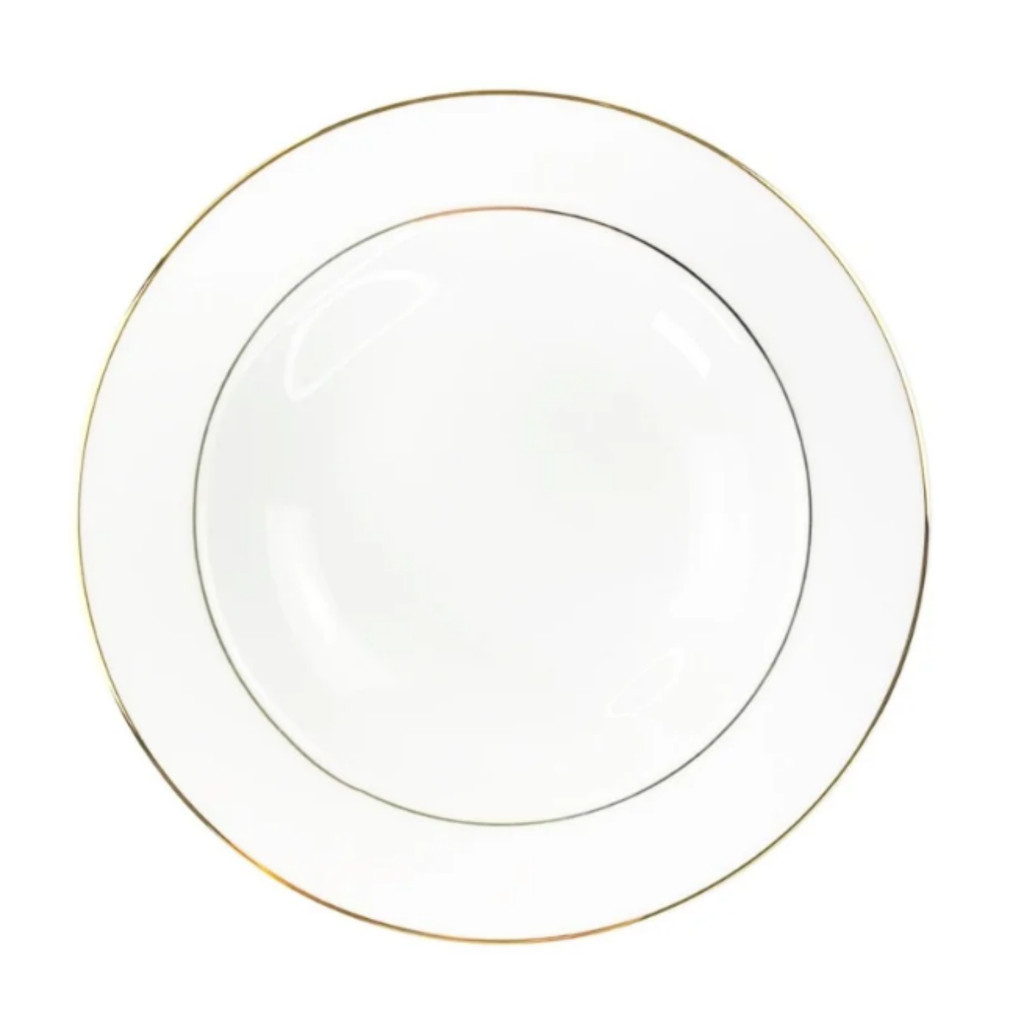Prato Raso Porcelana Luxo Borda Dourada 27cm Majesty Gold Mesa Posta em Oferta na Shopee