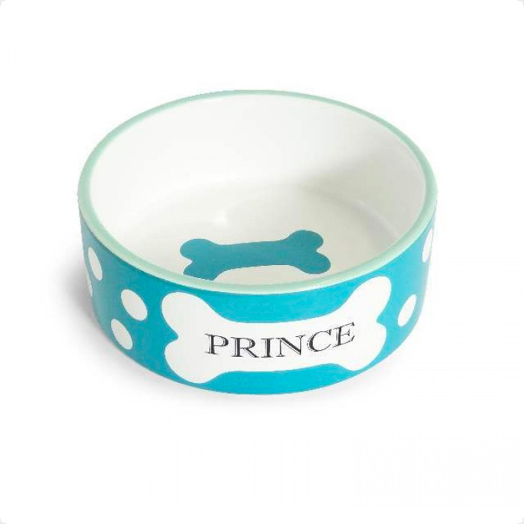 Comedouro Cães The Pets Porcelana Príncipe Azul Médio - 750 mL