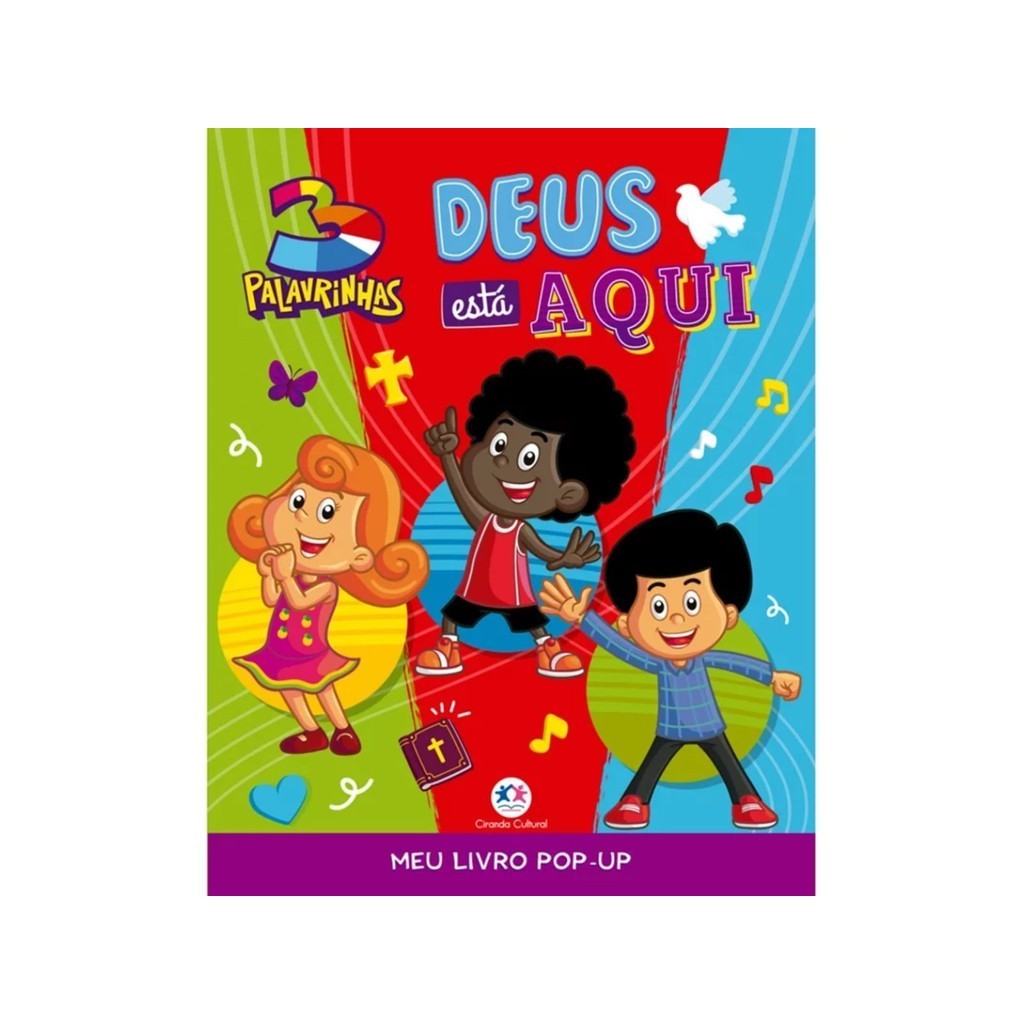 Livro Pop-up 3 Palavrinhas - Deus está aqui | Ciranda Cultural