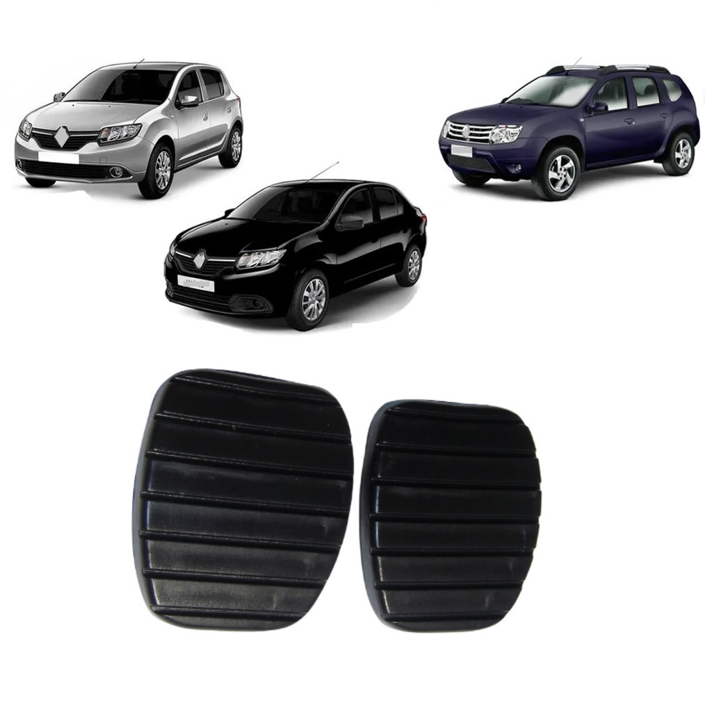 Kit Capa Do Pedal Freio E Embreagem Sandero Logan Duster 2014 A 2019 em Oferta na Shopee