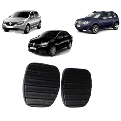 Kit Capa Do Pedal Freio E Embreagem Sandero Logan Duster 2014 A 2019