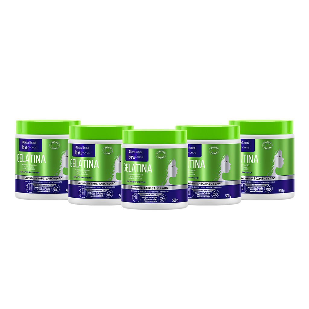 Kit Beleza Natural Gelatina Capilar para Cachos 500g bn.Cachos - Beauty