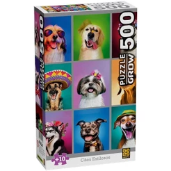Puzzle 500 peças Cães Estilosos