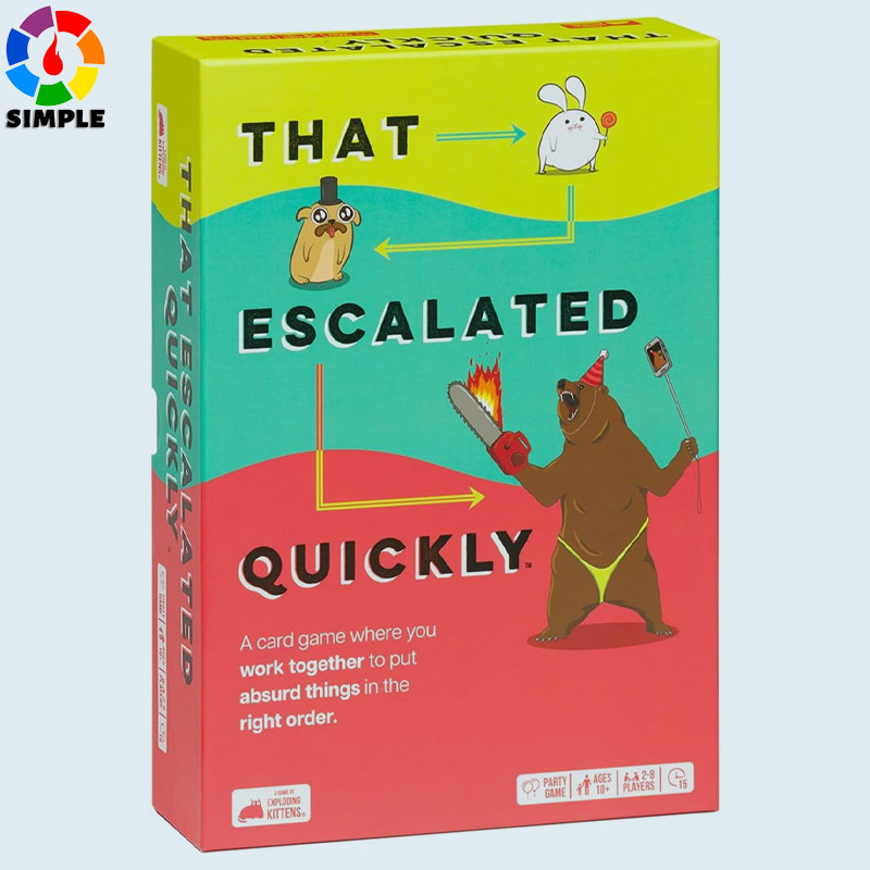 Exploding Kittens Presents That Escalated Quickly - Funny Card Games for Adults and Kids -Hilarious Family Game for Game