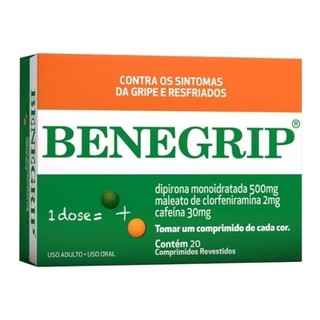 Benegrip 20 Comprimidos Revestidos em Oferta na Shopee
