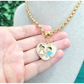 Colar Elo Português Pingente Filhos Moda Tendência em Oferta na Shopee