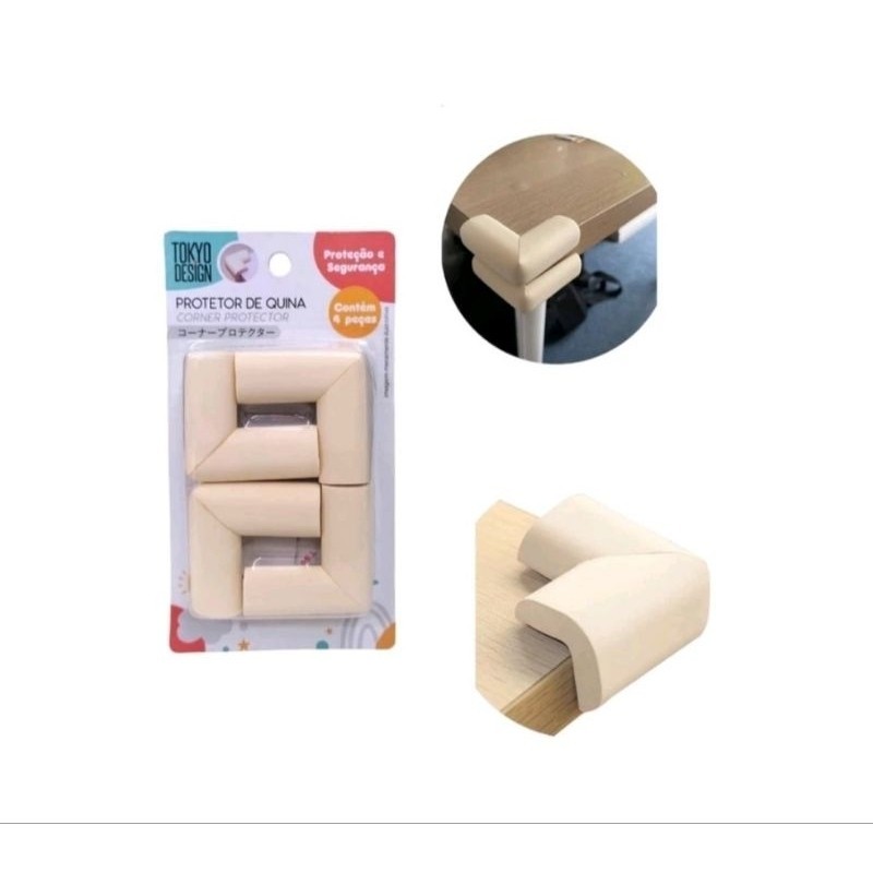 Kit 4 Protetor Canto De Mesa Borracha Espuma Cantoneira em Oferta na Shopee