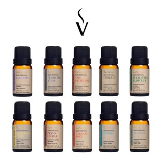 Óleo Essencial aromaterapia puro 100% naturais Via Aroma 10ml - Para Difusor Aromatizador