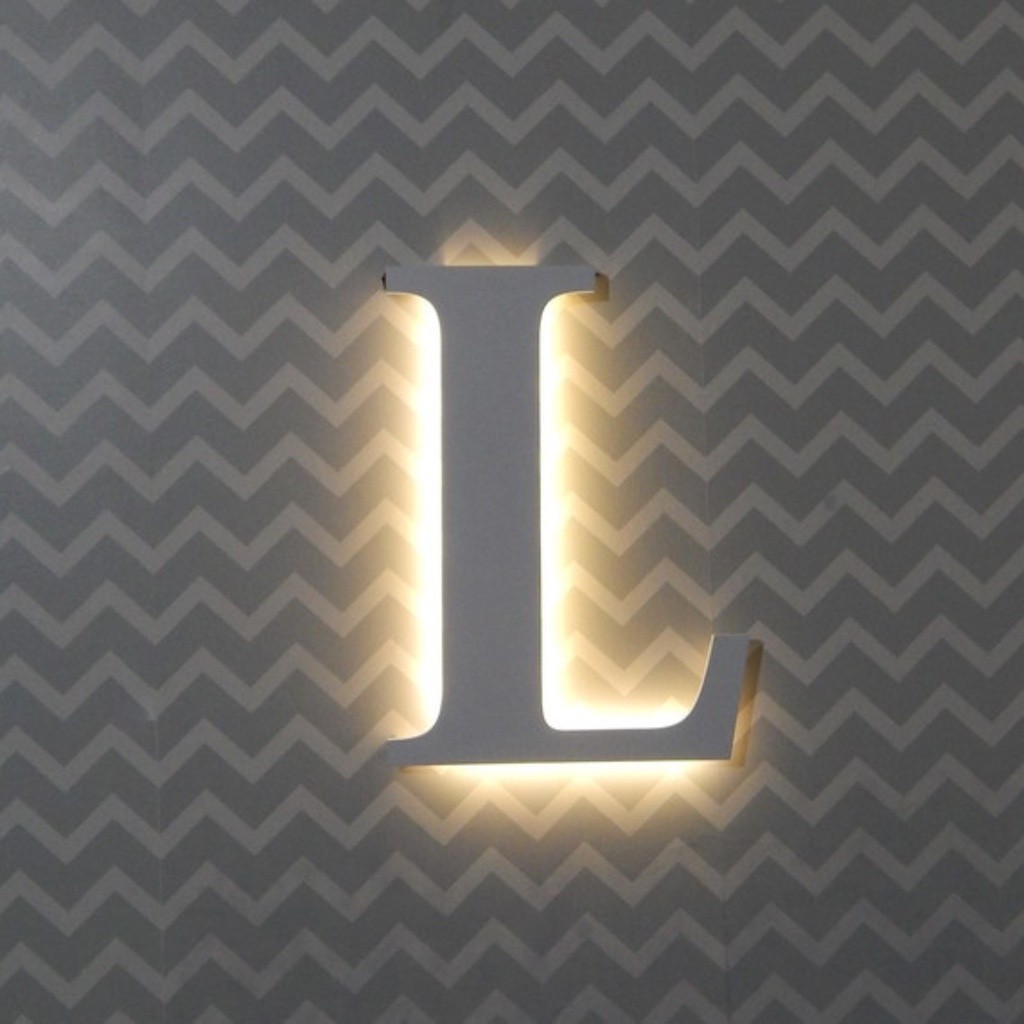 Letra Luminosa com Led Decoração Personalizada e Iluminada Luxo Premium