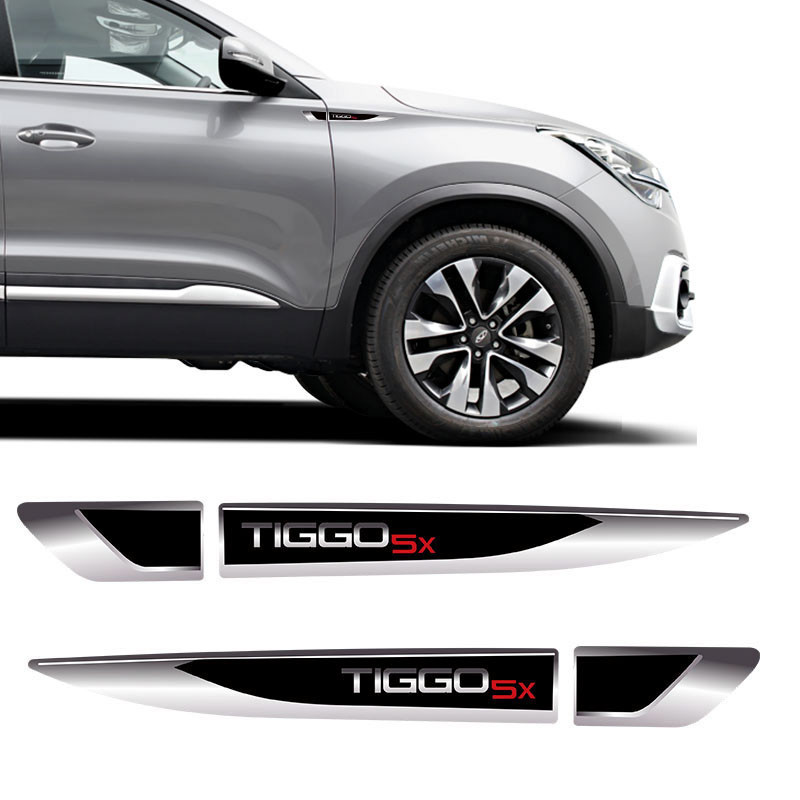 Aplique Lateral Tiggo 5x Chery Emblema Do Para-lama Resinado