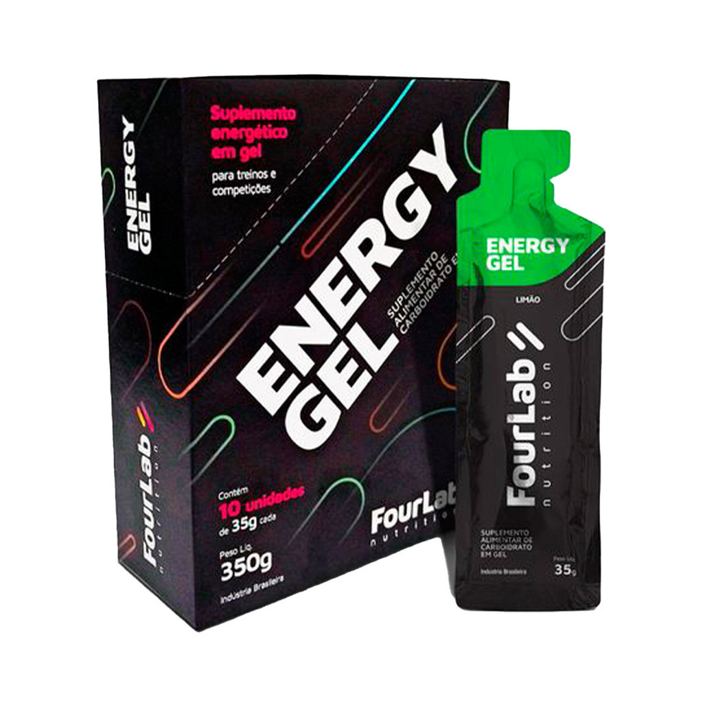 Fourlab Nutrition Energy Gel de Limão 10 Sachês Performance