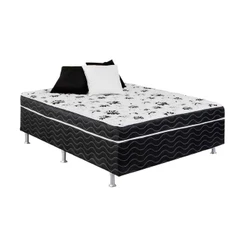 Cama Box Conjugado Casal: Colchão Ortopédico Union (138x188) Ortobom